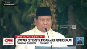 VIDEO: Momen Presiden Prabowo Bacakan Sendiri Teks Proklamasi