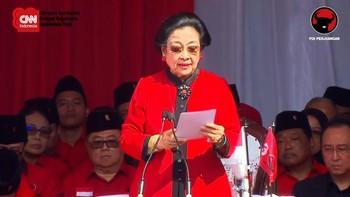 VIDEO: Megawati di Upacara PDIP: Jangan Jadi Partai yang Terbawa Arus