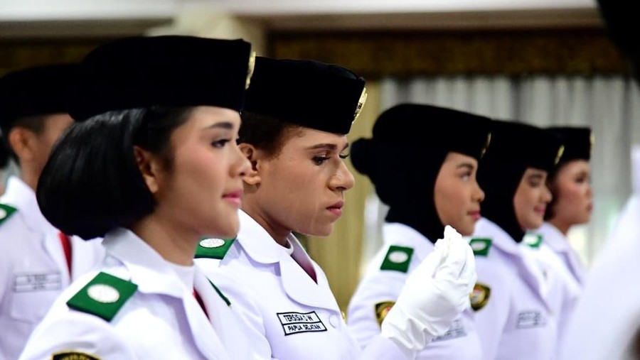 Tim Paskibraka Indonesia Berdaulat (Biro Pers, Media, dan Informasi Sekretariat Presiden)