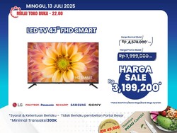 LED TV 43 Inch di Transmart Full Day Sale Diskon Jadi Cuma Rp 3 Jutaan