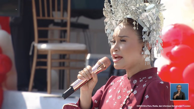 Upacara HUT ke-80 RI Penampilan Penyanyi Tanah Air di HUTke-80 RI