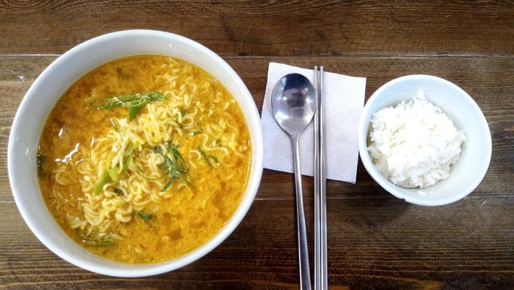 Ramen and rice