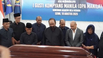 Surya Paloh Pimpin Prosesi Penghormatan Terakhir IGK Manila
