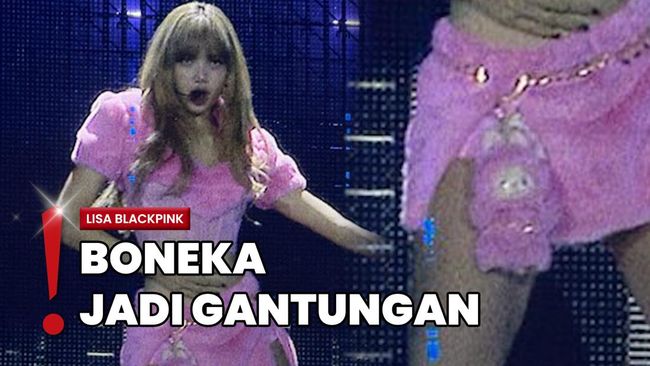 Duta Labubu, Lisa BLACKPINK Pakai Outfit Serba Pink di Konser London