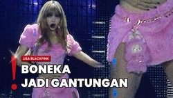 img-title 'Duta' Labubu, Lisa BLACKPINK Pakai Outfit Serba Pink di Konser London