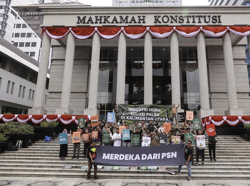 Korban PSN Uji Legitimasi Konstitusional UU Cipta Kerja ke MK