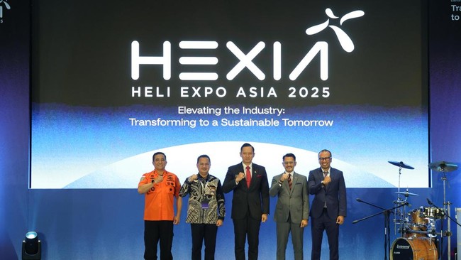 Heli Expo Asia (HEXIA) 2025 di Cengkareng Heliport, 20-24 Agustus, menampilkan inovasi helikopter dan eVTOL, dengan konferensi dan penerbangan gratis.