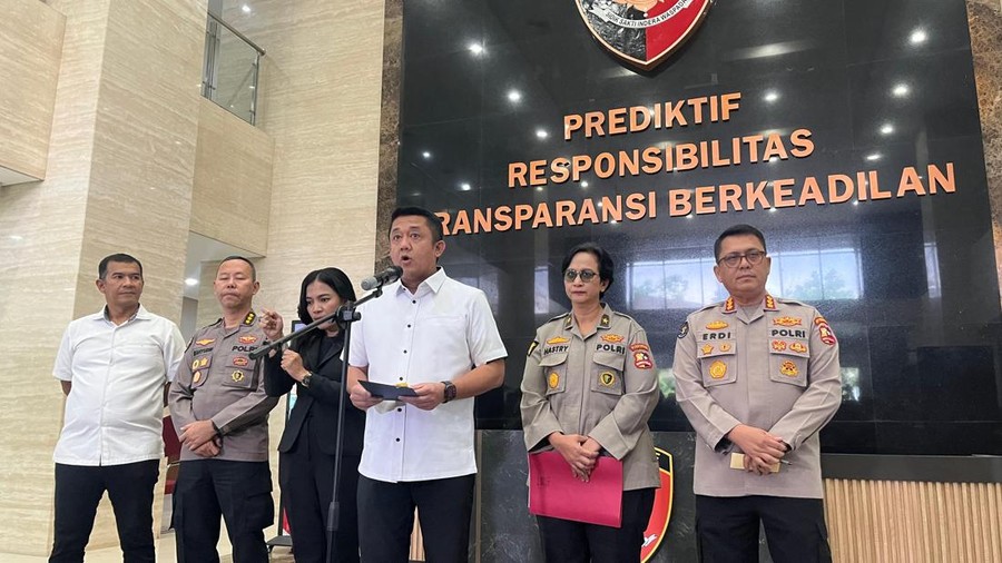 Konferensi pers Bareskrim Polri soal hasil tes DNA RK dan Lisa Mariana (Rumondang/detikcom)
