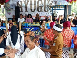 Tradisi Nyuguh di Kampung Kuta Ciamis Jadi Simbol Kebersamaan