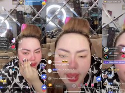 Tes DNA Negatif, Lisa Mariana Nangis hingga Ngamuk di Live Streaming