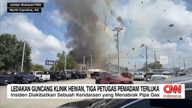 VIDEO: Ledakan Guncang Klinik Hewan, Tiga Petugas Pemadam Terluka