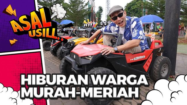 Anak-anak Asyik Main, Emaknya Jajan Cantik di Alun-Alun Edu Forest