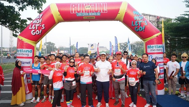 HUT RI ke-80, 1000 Peserta Meriahkan Run for Fun 5K di Metland Menteng