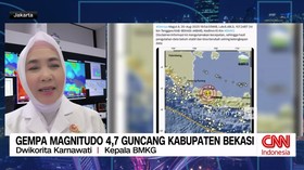 VIDEO: Gempa Magnitudo 4,9 Guncang Kabupaten Bekasi, Ini Kata BMKG