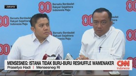 VIDEO: Mensesneg: Istana Tidak Buru-buru Reshuffle Wamenaker