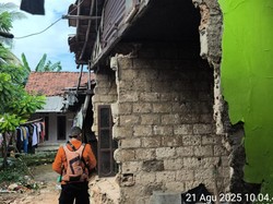 1 Rumah Warga di Bogor Rusak Berat Akibat Gempa Bekasi