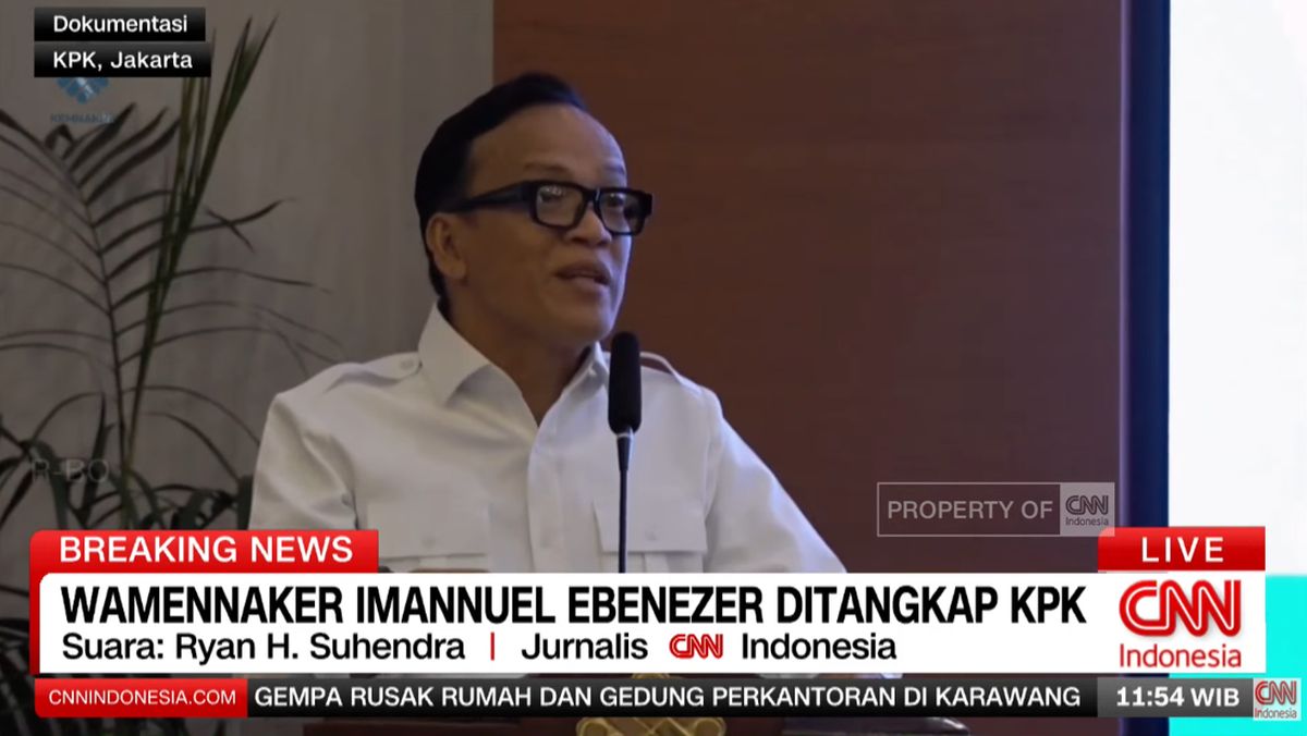 VIDEO: Wamenaker Imanuel Ebenezer Ditangkap KPK