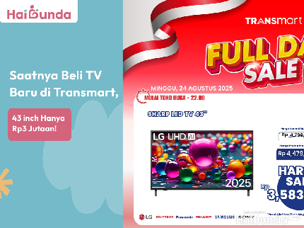 Saatnya Beli TV Baru di Transmart, 43 inch Hanya Rp3 Jutaan!