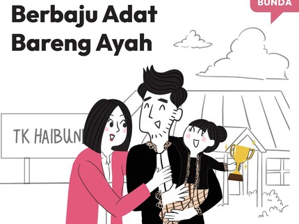Berbaju Adat Bareng Ayah