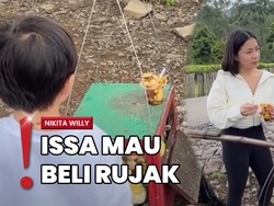 Nikita Willy Jajan Rujak Tumbuk di Puncak: Aduh Meuni Raos Pisan
