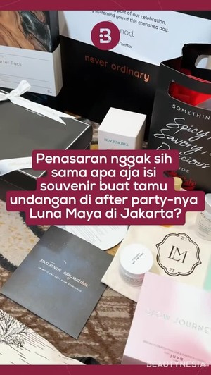 Souvenir Pernikahan Luna Maya