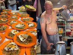 Gibran ke Pontianak, Jajan Nasi Telor Ayong 999 dan Kopi Asiang