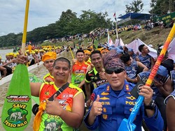 Kayuah, Jalur Raga Bhayangkara Kampanyekan Pelestarian Alam di Pacu Jalur