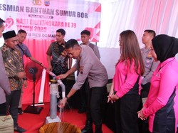 Polres Demak Bangun Sumur Bor di Daerah Rawan Krisis Air Bersih