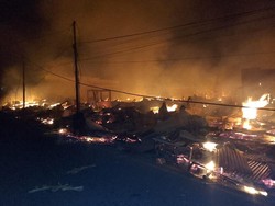 Kebakaran Hebat Landa Pasar Ngrimase Tanimbar, 50 Kios Hangus