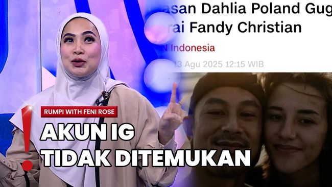Proses Cerai, Fandy Christian dan Dahlia Poland Ribut di Medsos?