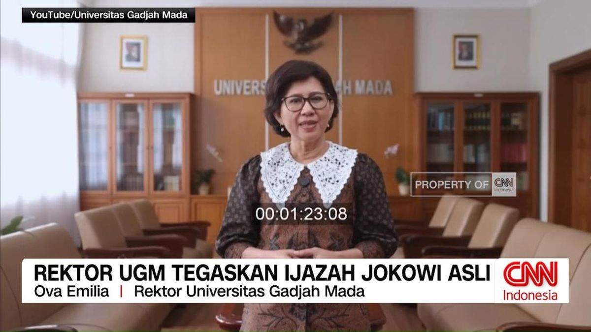 VIDEO: Rektor UGM Tegaskan Ijazah Jokowi Asli