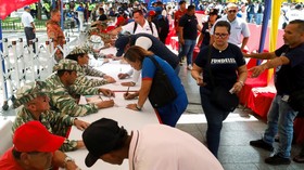 FOTO: Nyaris Perang dengan AS, Venezuela Kerahkan 4,5 Juta Milisi