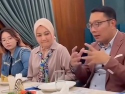 Raut Wajah Diam Atalia dan Zara Saat Duduk Bareng Ridwan Kamil Disorot