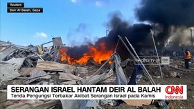 VIDEO: Serangan Israel Hantam Deir Al Balah