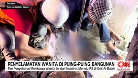 VIDEO: Penyelamatan Wanita di Puing-Puing Pasca Serangan Israel
