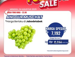 Transmart Full Day Sale! Belanja Anggur Muscat Pasti Lebih Murah