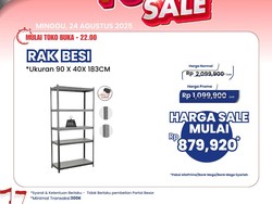 Banting Harga! Beli Rak Besi Lebih Murah di Transmart Full Day Sale