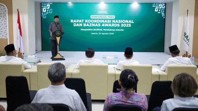 Baznas RI akan menggelar Rakornas dan Baznas Awards 2025 di Jakarta, 26-29 Agustus dalam mendukung visi zakat nasional dan pembangunan pemerintah.