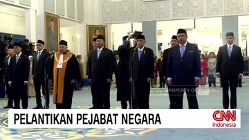 VIDEO: Daftar Pejabat Negara Yang Dilantik Prabowo