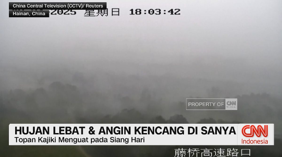 VIDEO: Hujan Lebat dan Angin Kencang Di Sanya