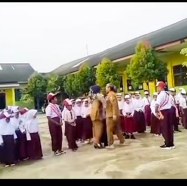 Viral Guru SD di Lampung Nyaris Cekik Siswa Saat Upacara Tuai Kecaman