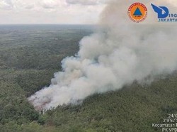 Karhutla di PALI-Muba Dipadamkan Optimal, Kondisinya Masih Berasap