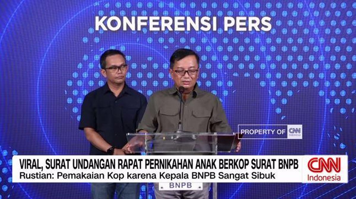 VIDEO: Viral Surat Undangan Rapat Pernikahan Anak Berkop BNPB