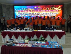 Polisi Tangkap 63 Pengedar Narkoba di Cilegon, Sita Sabu hingga Ekstasi