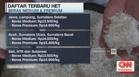 VIDEO: Pemerintah Naikkan Het Beras Medium Jadi Rp13.500 Per Kg