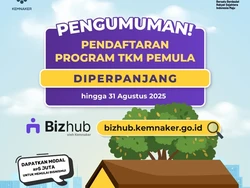 Cara Daftar TKM Pemula 2025, Program Bantuan Modal Usaha Gratis dari Kemnaker