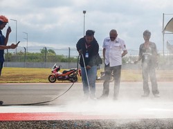 Jelang MotoGP, Lintasan Sirkuit Mandalika Akan Dicat Ulang