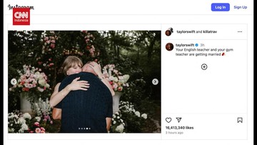 VIDEO: Potret Taylor Swift dan Travis Kelce Umumkan Bertunangan