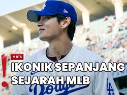 V BTS Lempar Bola Pertama di Dodger Stadium, Pitch Sempurna!