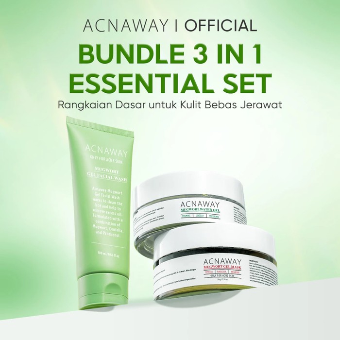 ACNAWAY Bundle 3in1 Essential Set/Foto: shopee.co.id/Acnaway Official Shop